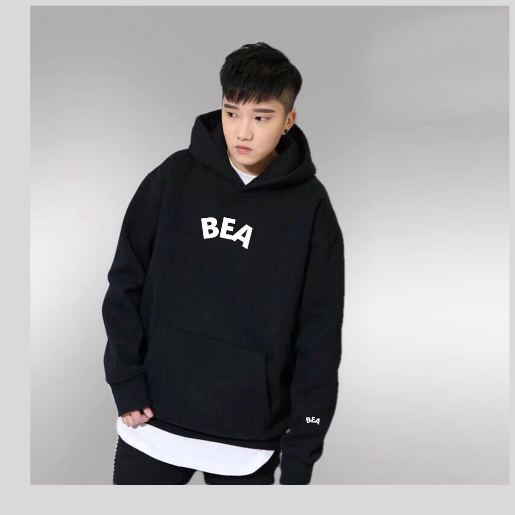 Áo Hoodie unisex dành cho nam và nữ có mũ form rộng - BEA