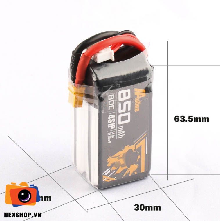 Pin Lipo Fpv Auline 850MAH 4S 14.8V 80C XT30