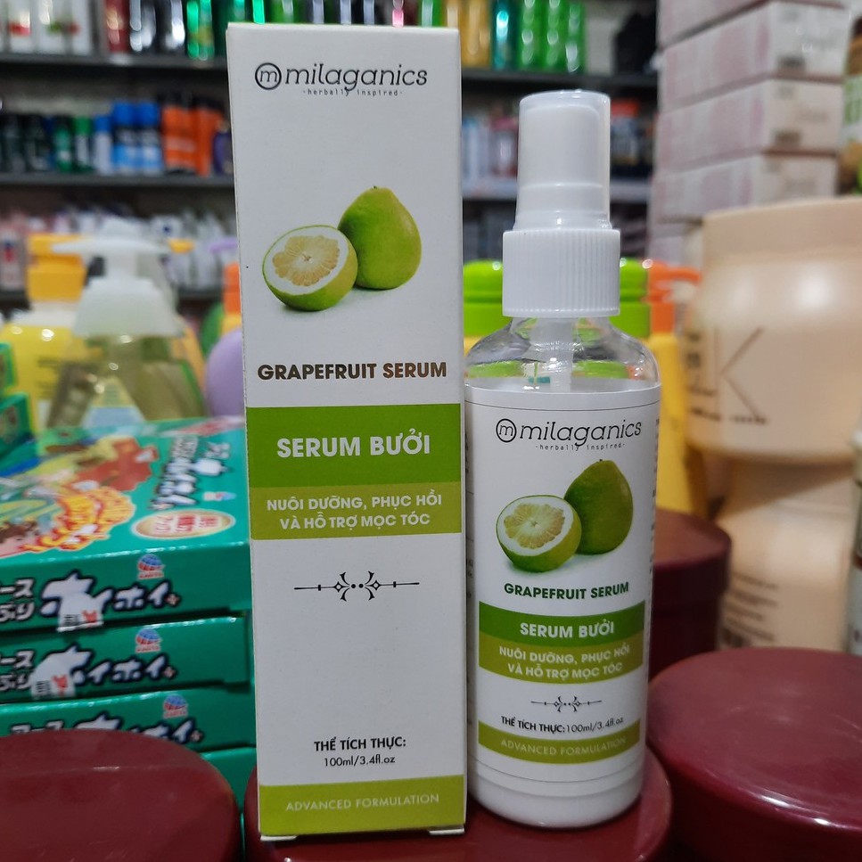 Serum Bưởi Kích Thích Mọc Tóc Milaganics 100ml