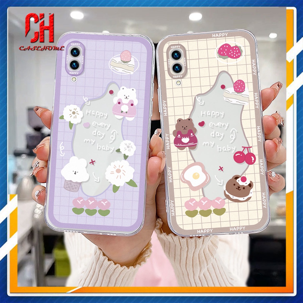 Ốp Điện Thoại Tpu Mềm Hình Gấu Thỏ Cho VIVO Y12S Y12 Y20 Y15S Y91C Y21 2021 Y21A Y21T Y30 Y21S Y20S Y12i Y01 Y91 Y30i Y93 Y95 Y15 Y17 Y50 V21 V23E Y75 T1 Y55 Y75 Y16 Y53S Y51 2020 Y51A Y33T Y10 Y33S Y1S Y11 Y31 Y20i Y91i Y90 Y51S Y12A Y33 Y11S Y30G