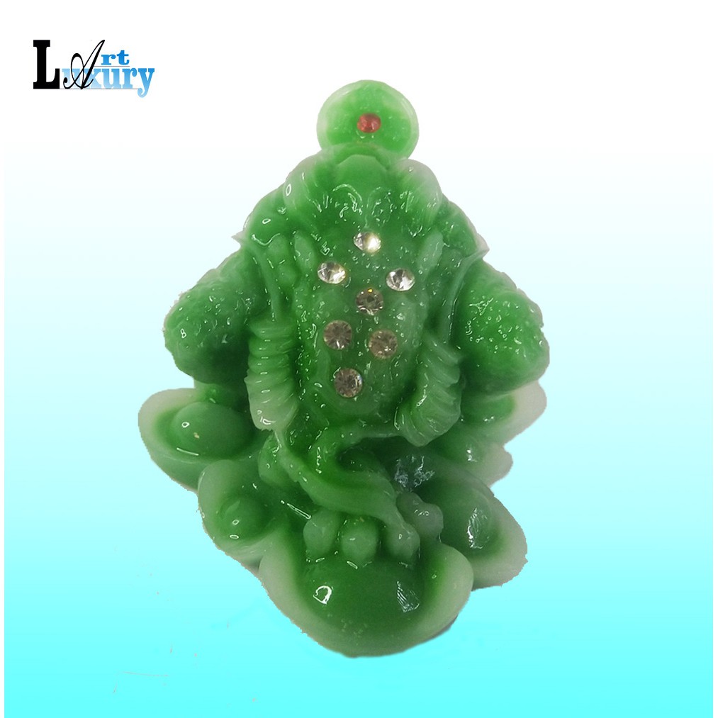 Tượng Cóc Thiềm Thừ Xanh Ngọc Ngậm Tiền Tài Lộc -Thiềm Thừ Ngậm Kim Tiền  TPT13 - Luxury Art | BigBuy360 - bigbuy360.vn