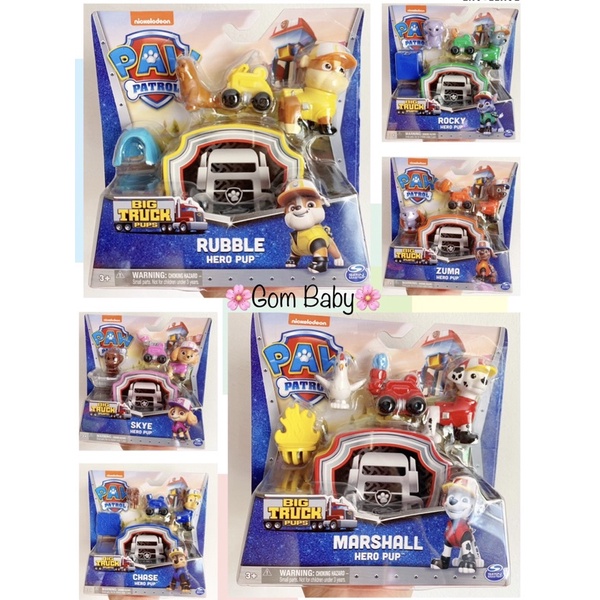 {Khách tự chọn} Vỉ Chó cứu hộ Paw Patrol Big Truck Pups Hero Pup