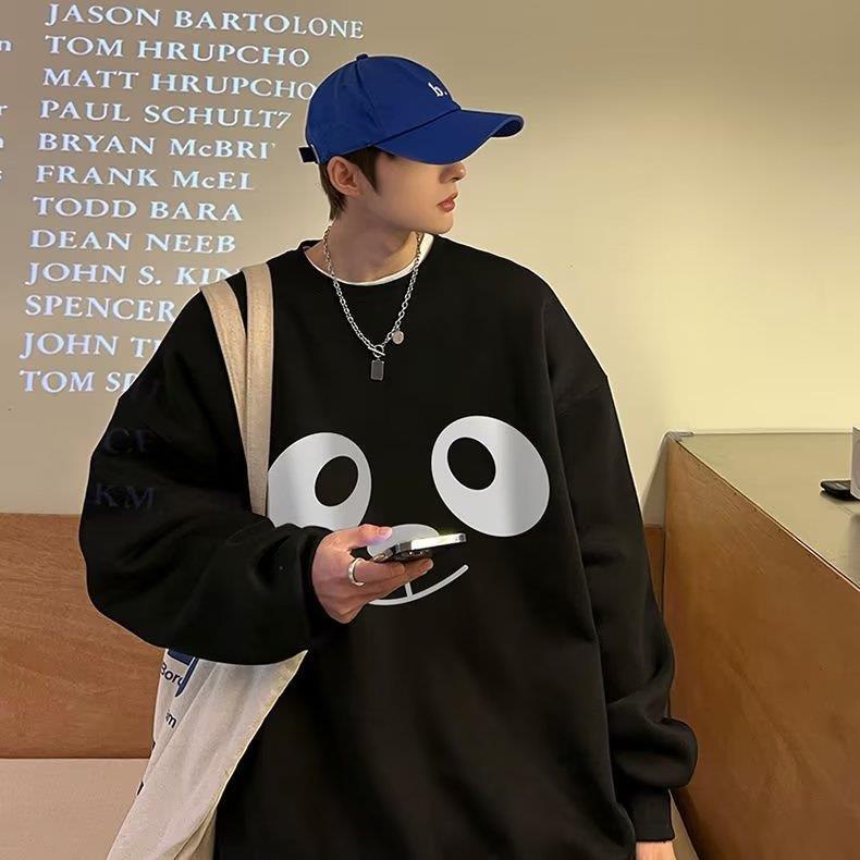 Áo sweater nỉ bông nam nữ vải dày dặn form rộng phong cách HIPHOP