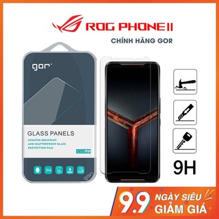 [XẢ HÀNG] Cường lực Rog Phone 2 chính hãng Gor bộ 2 chiếc - Kính cường lực Asus Rog Phone 2 trong suốt độ cứng 9H