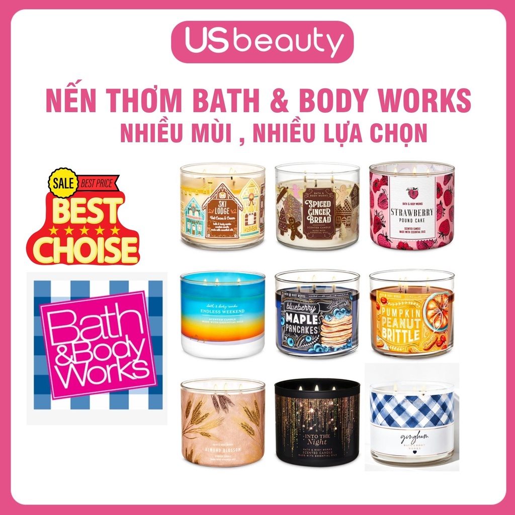 [AUTH-ĐỦ MÙI] Nến Thơm 1 bấc Bath &amp; Body Works - 198g