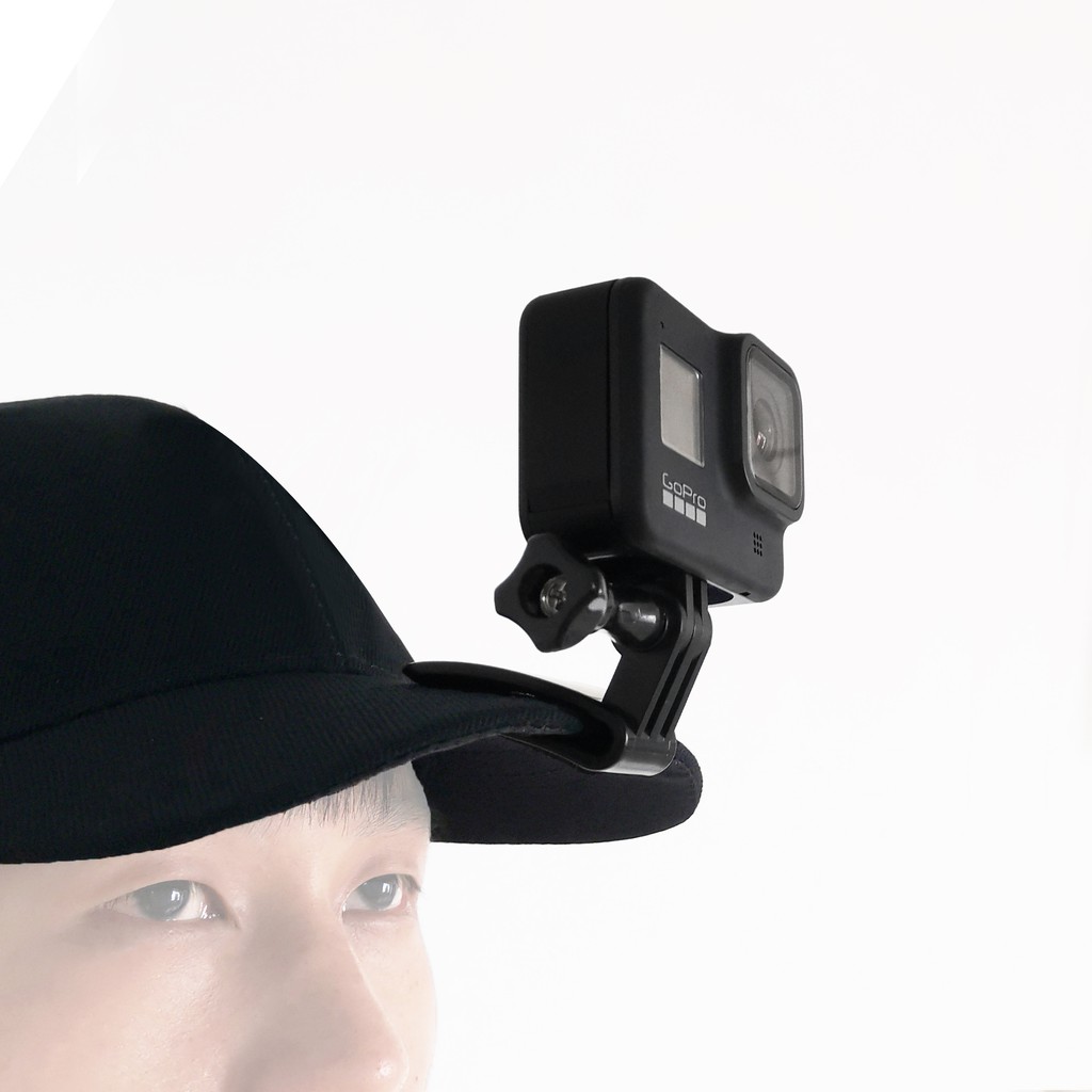 Kẹp Quick Clip gắn gopro lên mũ lưỡi trai, thắt lưng, balo