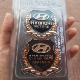 Bộ 2 biểu tượng logo nổi 3D bông lúa trang trí xe ô tô hãng HONDA