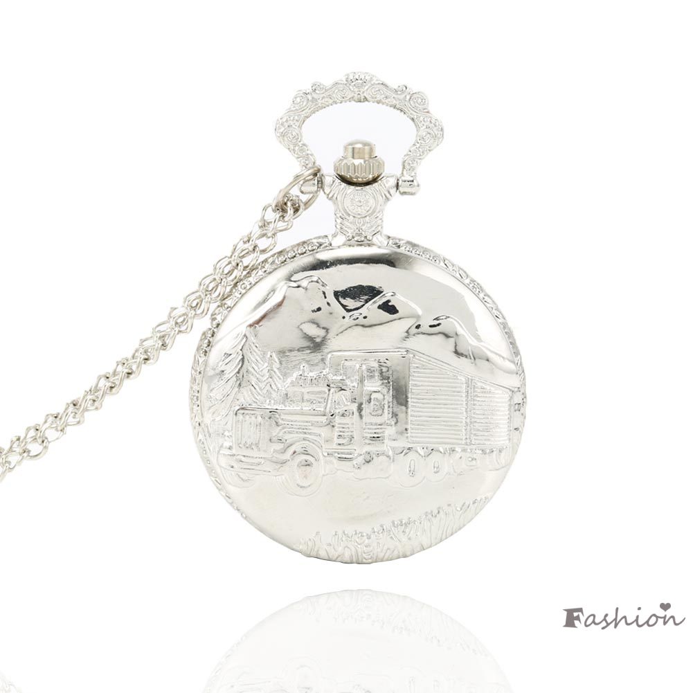 Đồng Hồ Bỏ Túi Hình Tàu Lửa Phong Cách Vintage