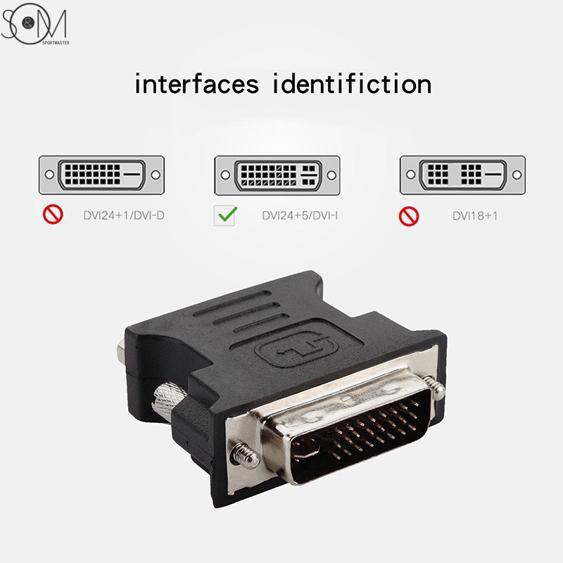 Đầu Chuyển Đổi 24 + 5pin Dvi Sang Vga Dvi-I Pc Tft | BigBuy360 - bigbuy360.vn