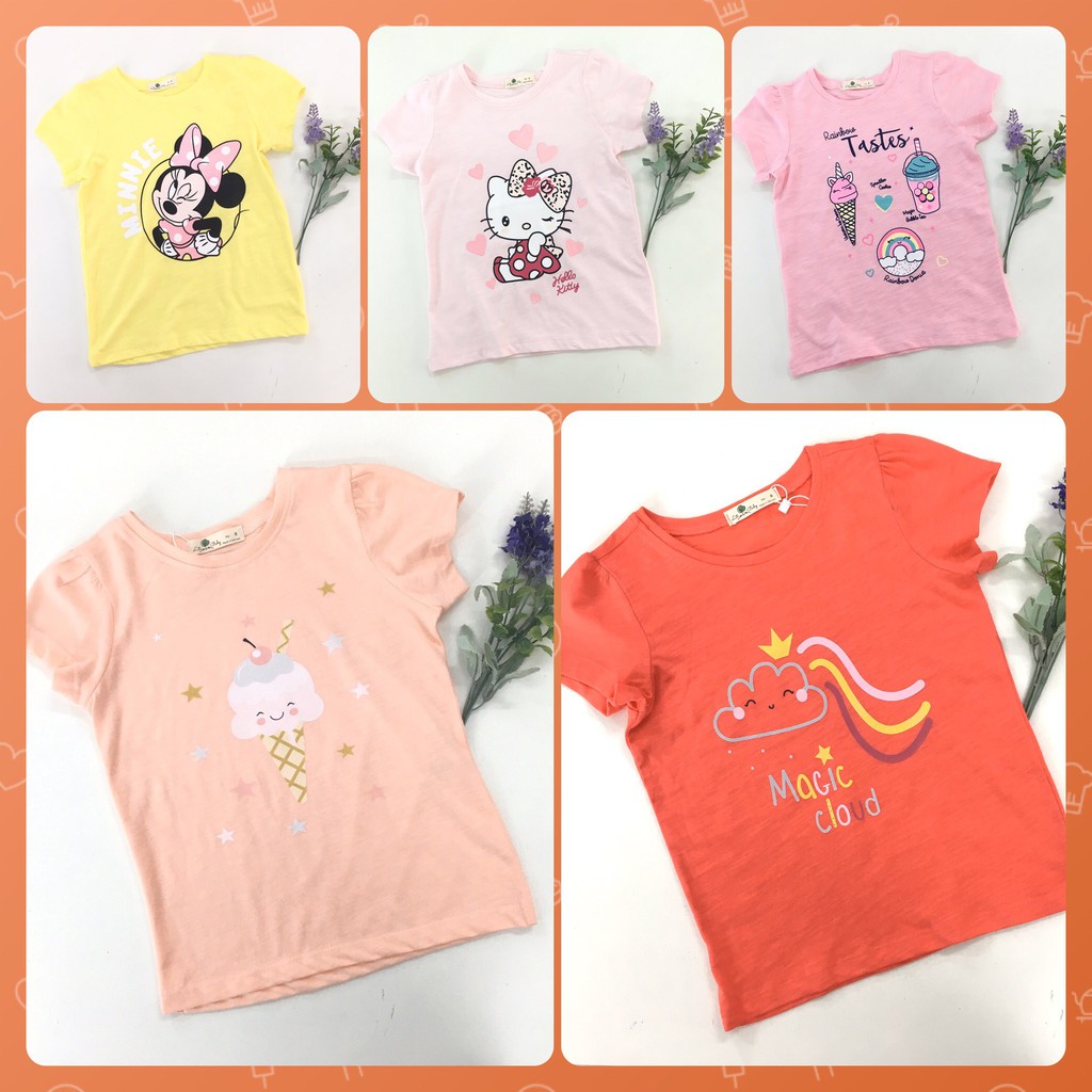 Áo bé gái in hình Disney có size từ 6-10 tuổi. Mã PVN297