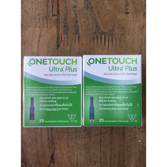 Que thử đường huyết Onetouch Ultra Plus 25 que
