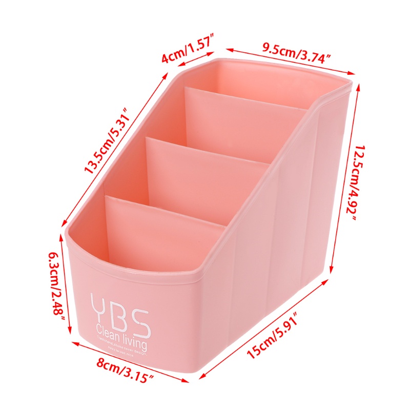 Hộp Đựng Đồ Trang Điểm 4 Ngăn Bằng Nhựa Tiện Lợi