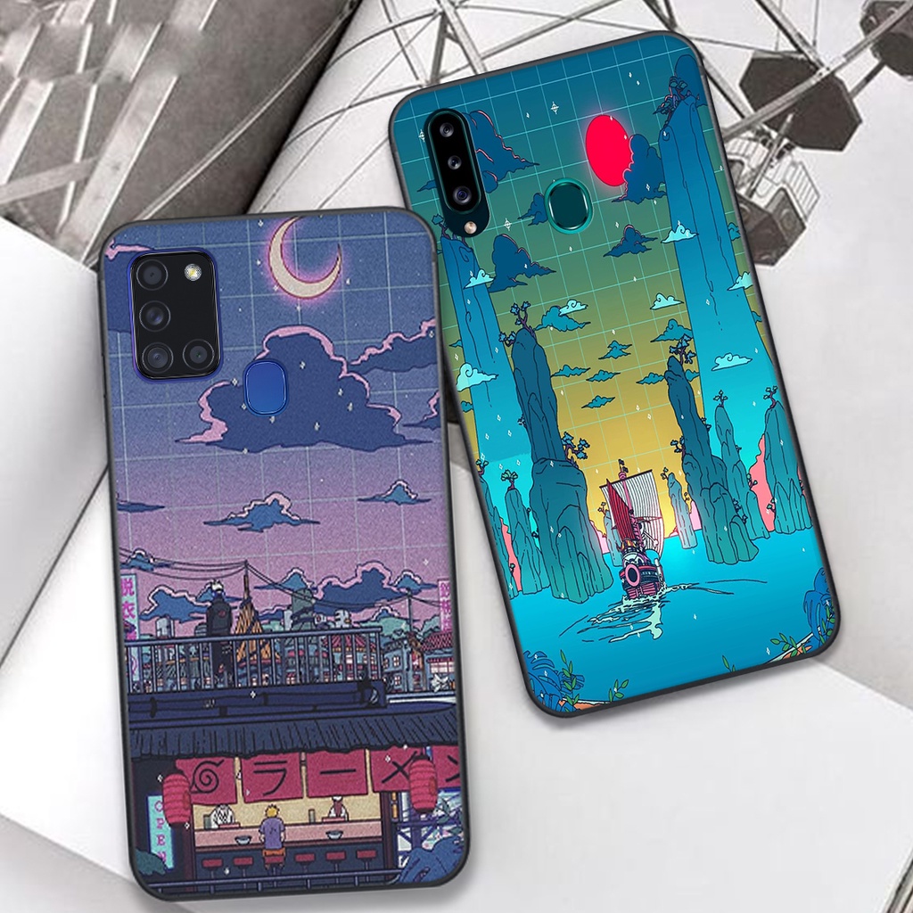 Bộ ốp lưng Samsung A20 / A20S / A21S phong cảnh Anime cực lung linh, thơ mộng. Ốp lưng SS chính hãng RẺ - BỀN - ĐẸP