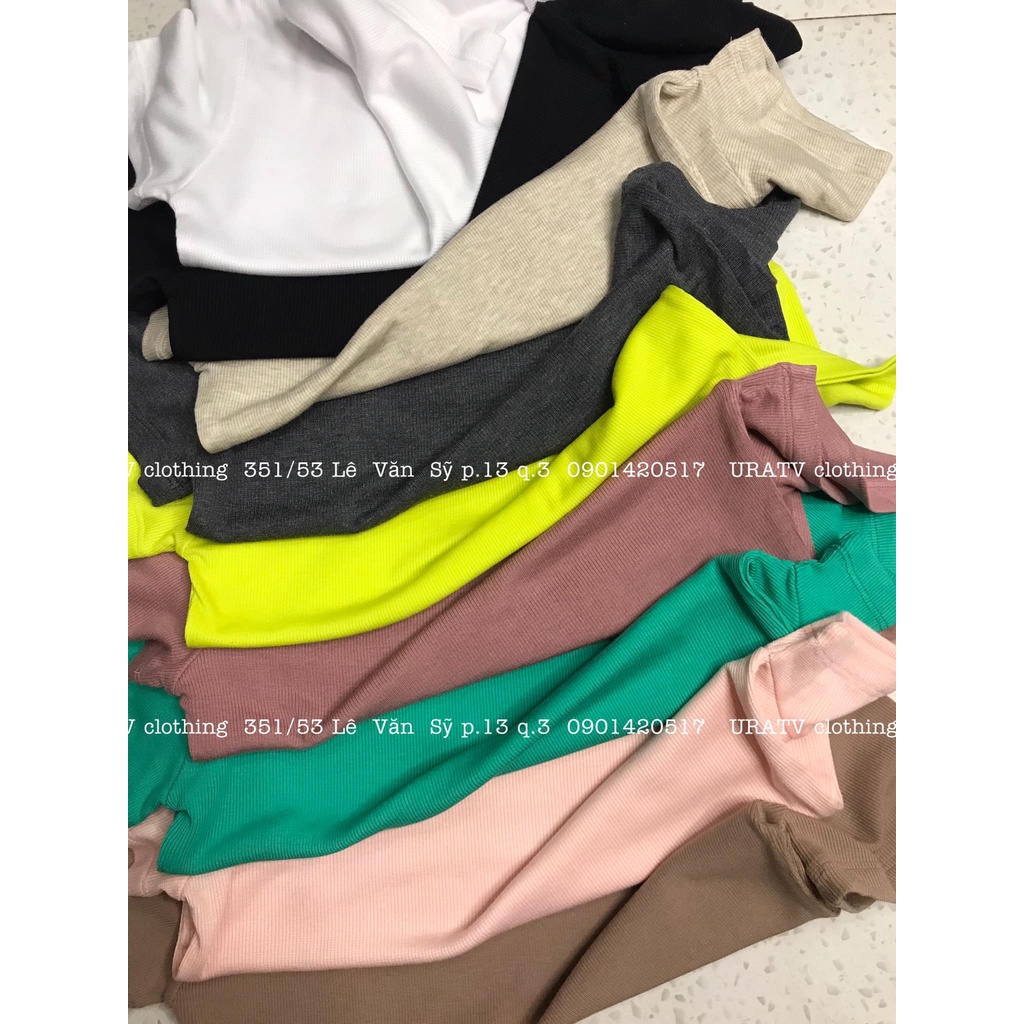 [ẢNH THẬT-CÓ SẴN] Áo thun gân tay ngắn ZR 145