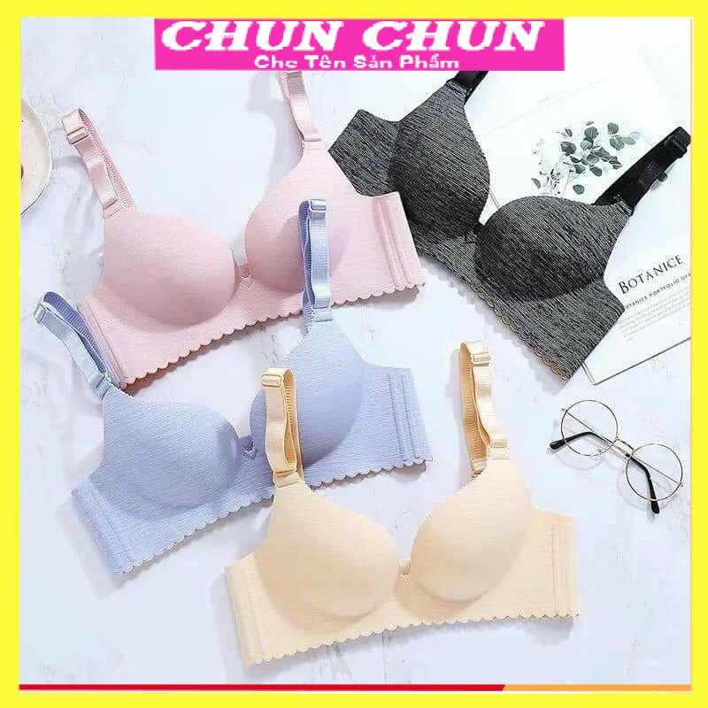 Áo lót su nữ đệm bàn tay nâng ngực CHUNCHUN, áo ngực nữ su đúc, áo chíp thông hơi.