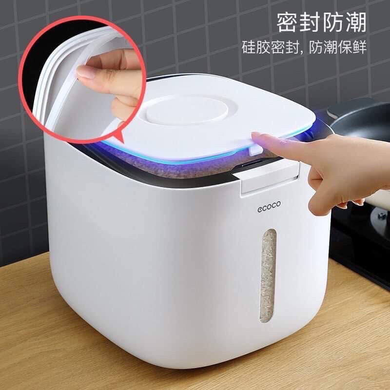 THÙNG ĐƯNG GẠO 10kg ,NGŨ CỐC ECOCO THÔNG MINH -HÀNG CHÍNH HÃNG CAO CẤP (TUYỂN SỈ TOÀN QUỐC )
