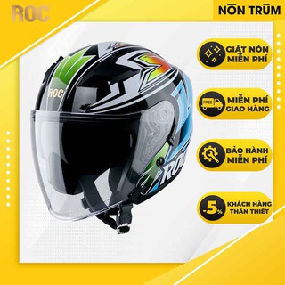 Mũ bảo hiểm 3/4 ROC R02 tem kasma size M L XL XXL chính hãng