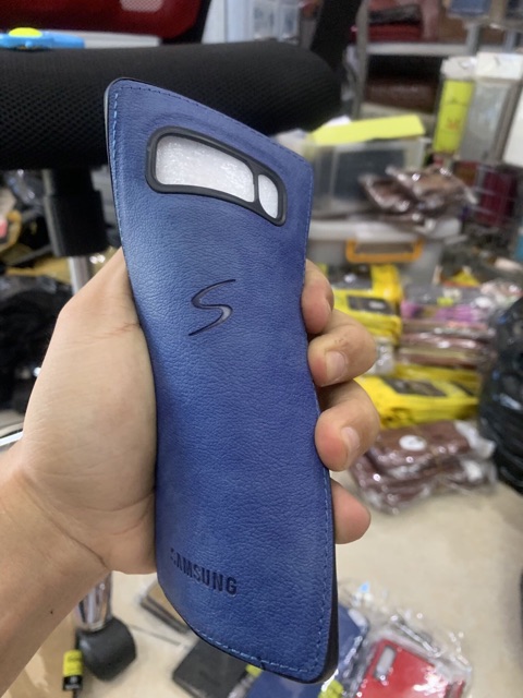 Ôp Samsung Note8,Note9 viềng dẻo vân giả da cực sang.