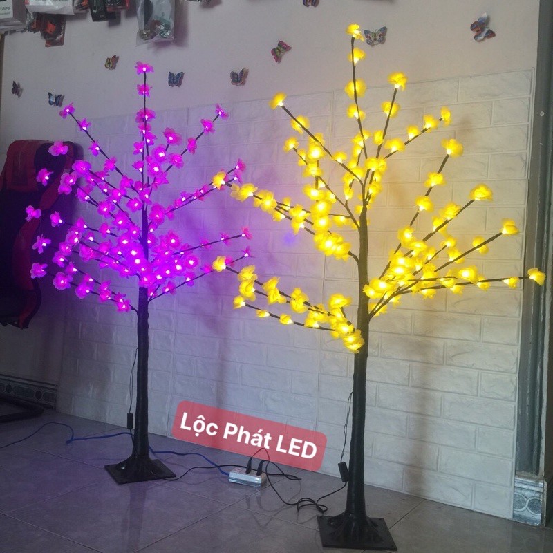 Cây Hoa ĐÀO  LED - Hoa MAI  LED (cao 1.2m)