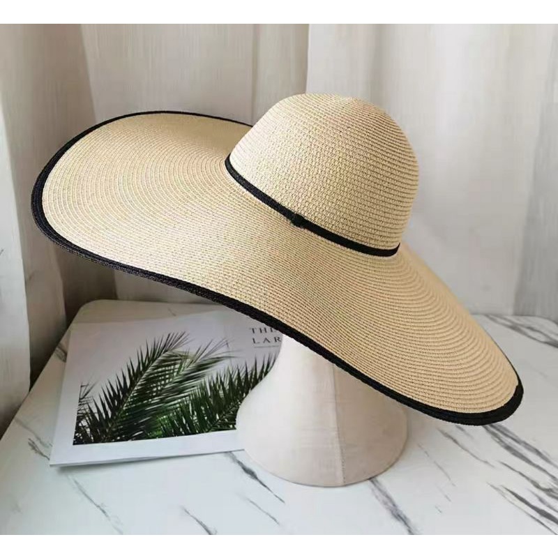 Nón mũ đi biển đẹp rộng vành phối viền Lh0917399527