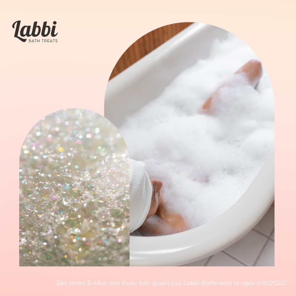 Bánh siêu tạo bọt bồn tắm BYEOL PUDDING [Labbi] Bubble Bar