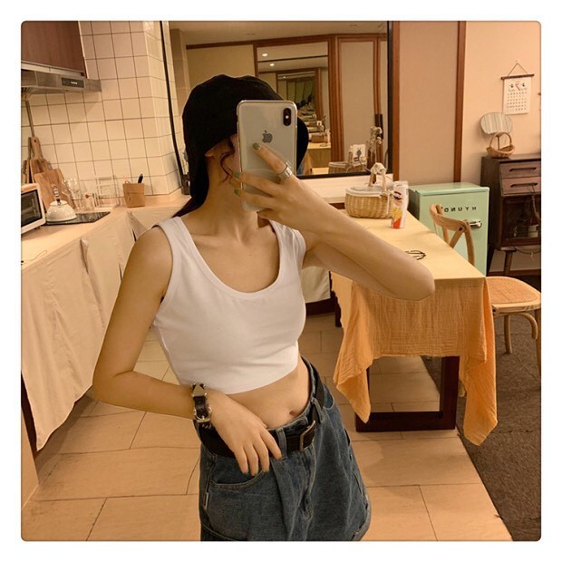 (SẴN) Áo croptop ba lỗ Ulzzang