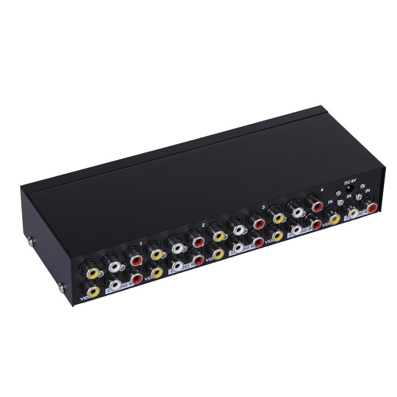Bộ chia tín hiệu AV (Video &amp; Audio) 1 ra 8 VIKI -  bộ chia AV Splitter 1-8