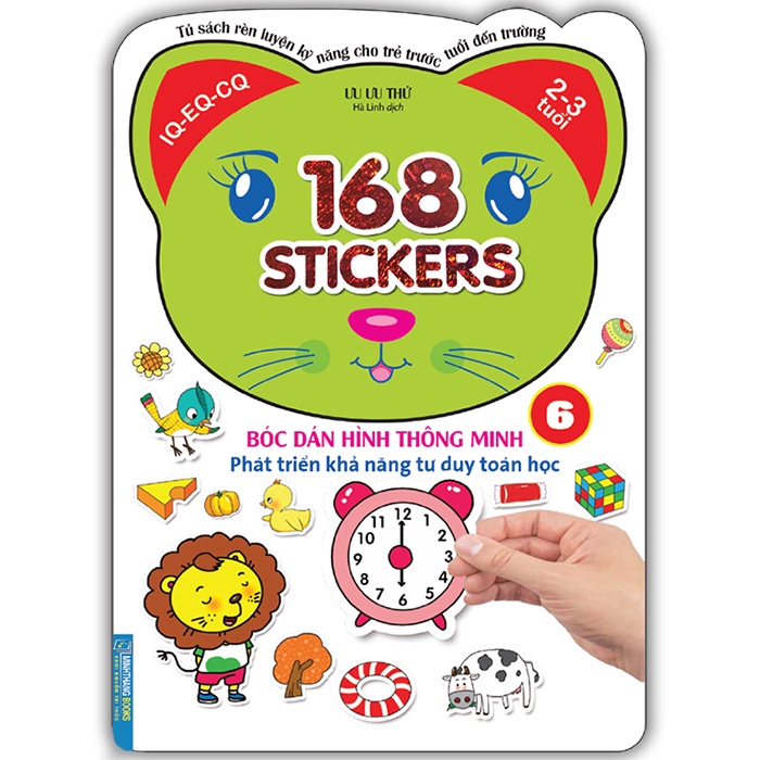 Sách - Bóc dán hình thông minh phát triển khả năng tư duy toán học - 168 sticker (quyển 6)