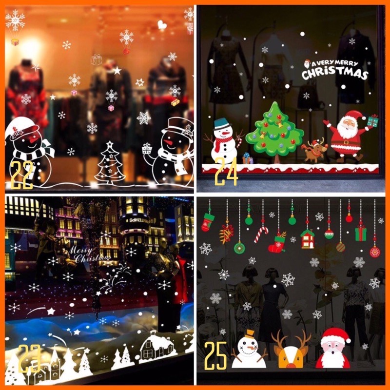 Decal Trang trí Noel 500 mẫu 2021 mới nhất