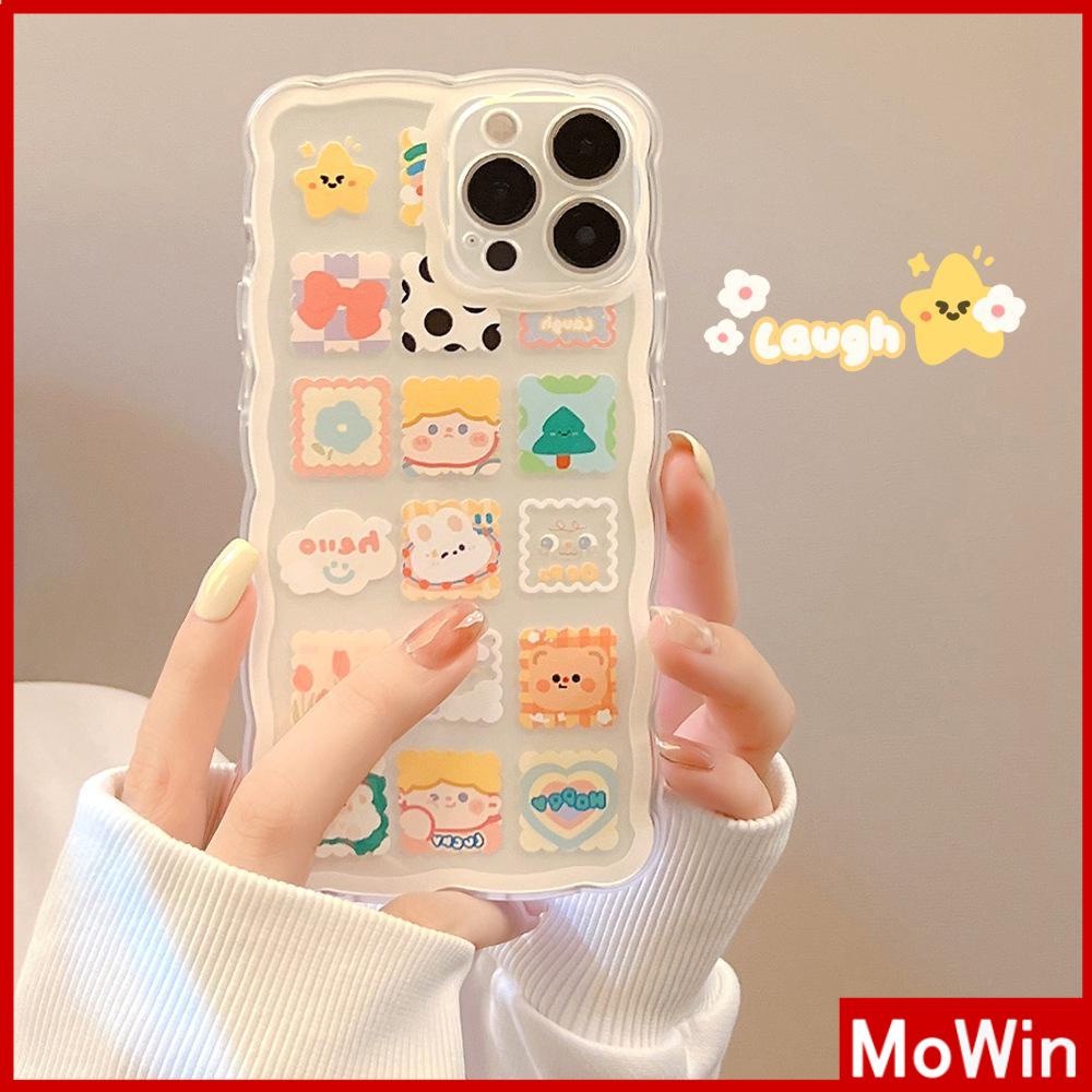 Ốp điện thoại silicone dẻo chống sốc chống trượt họa tiết hoạt hình thích hợp cho iPhone 13 Pro Max 12 Pro Max 11 7Plus