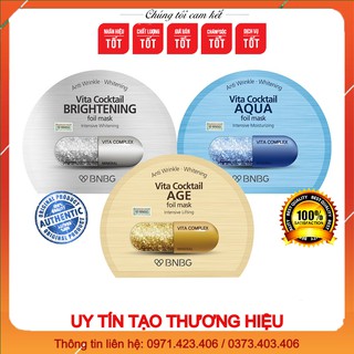 Mặt Nạ Cấp Ẩm Cho Da BNBG Vita Cocktail Aqua Foil Mask Intensive Moisturizing
