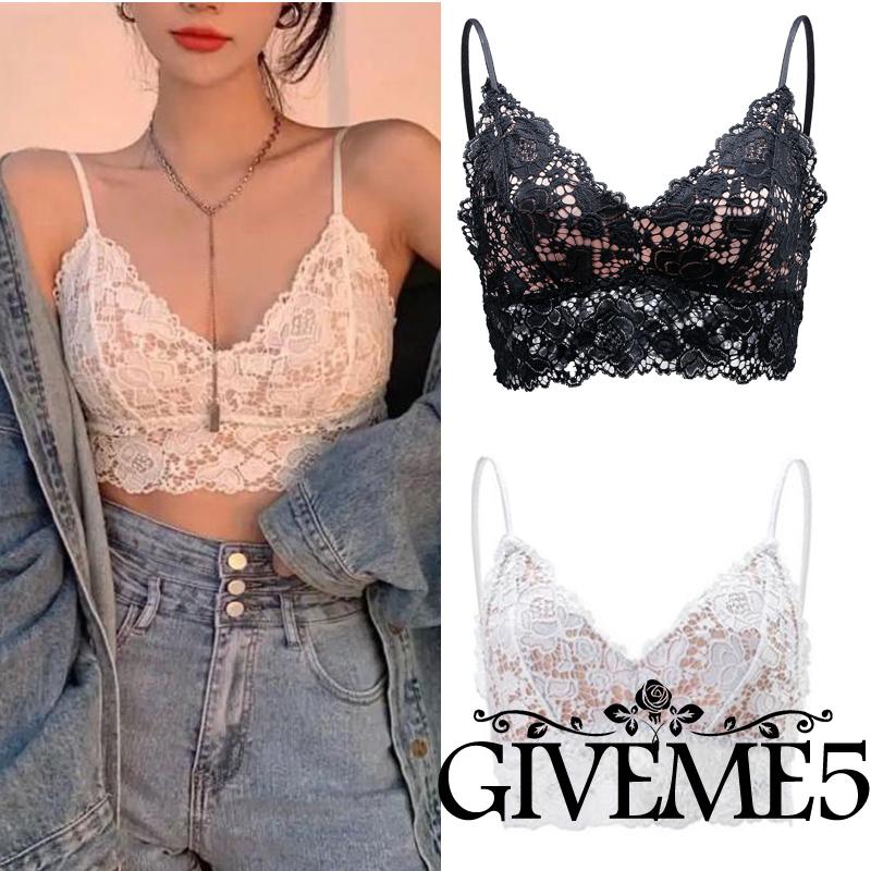 Áo lót ren có mút đệm quyến rũ thời trang dành cho nữ