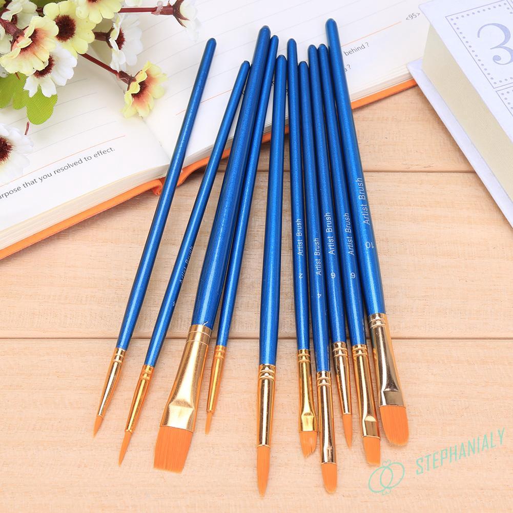 Bộ 10 Cọ Vẽ Màu Nước Cao Cấp