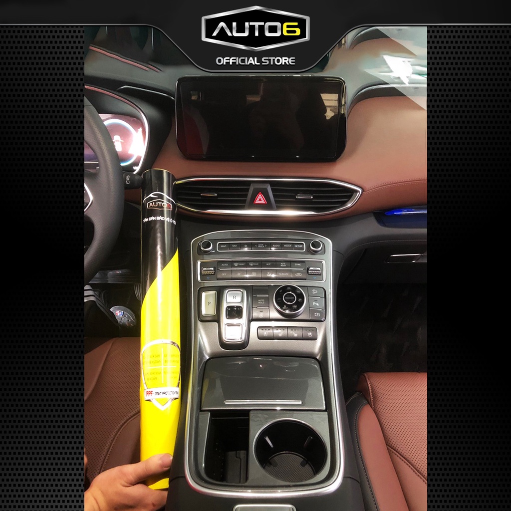 Bộ 8 chi tiết Film PPF trong suốt dán xe HUYNDAI Santafe 2021-2022 chống xước bảo vệ nội thất ô tô - AUTO6