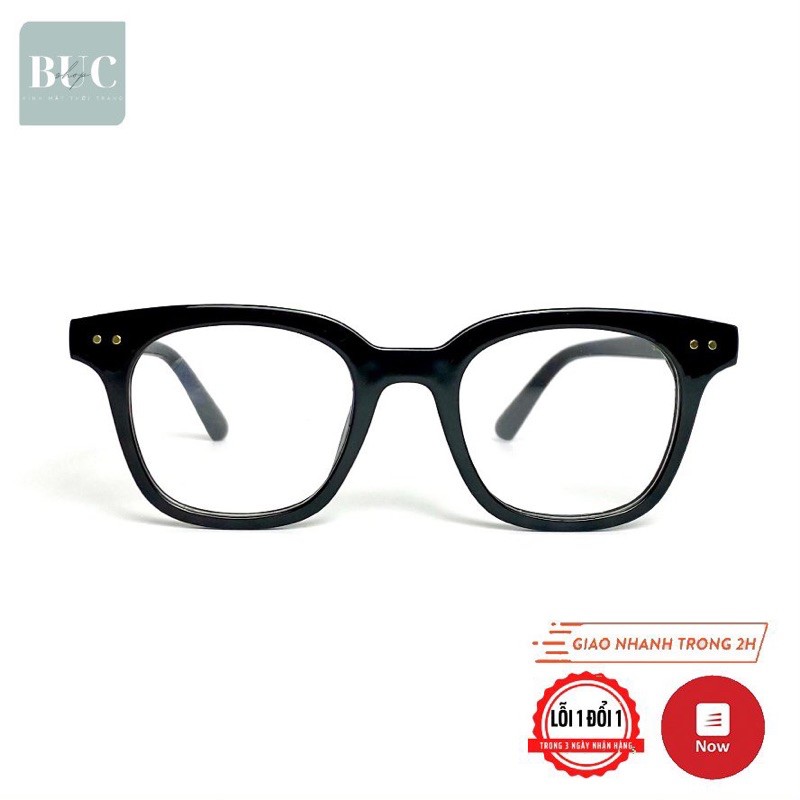 Gọng kính kiểu dáng hàn quốc chữ chìm vàng 3331 BucShop dành cho nam nữ