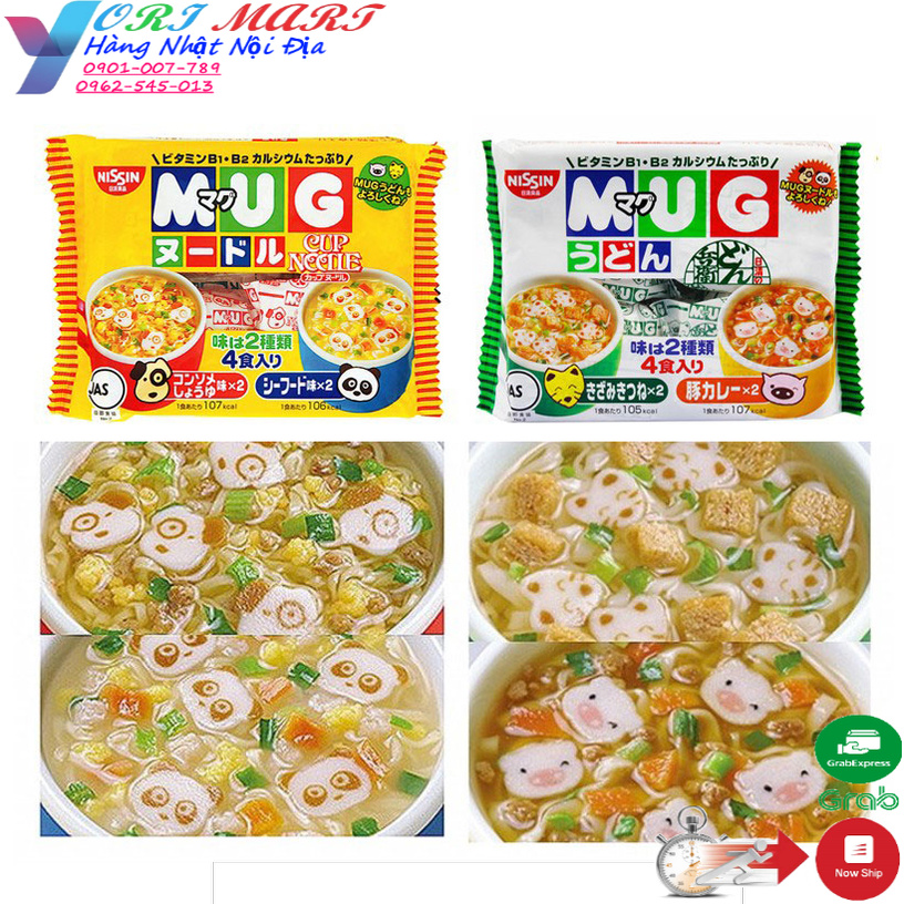 Mì Mug Nissin - mỳ chú hề Nhật Bản ăn dặm cho bé