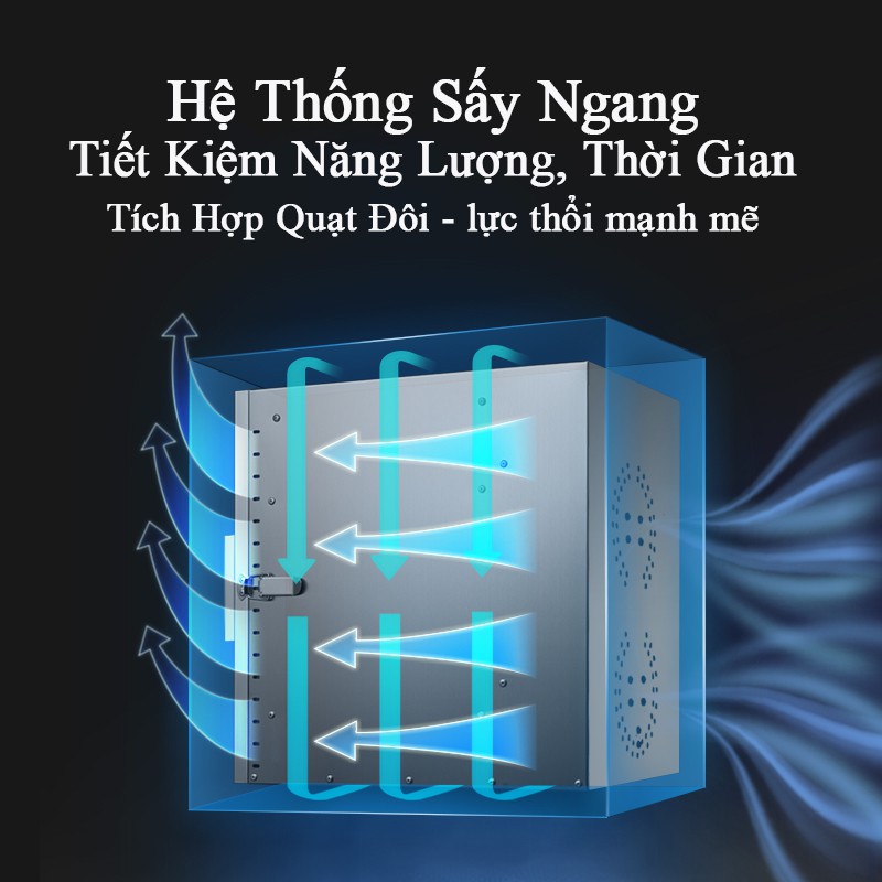 Máy Sấy Thực Phẩm HTG ST06 Sấy Khô Hoa Quả, Trái Cây, Thịt Cá, Rau Củ Quả, Đồ Ăn Chế Biến, Có Tia UV Khử Khuẩn,12 Khay