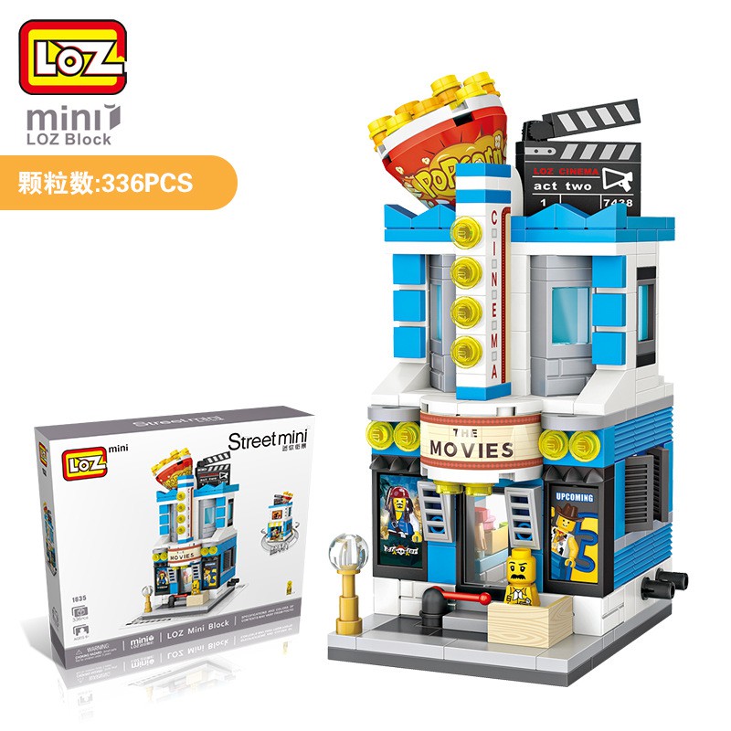 Đồ chơi lắp ráp LOZ 1635 - Rạp Chiếu Phim (336 pcs)