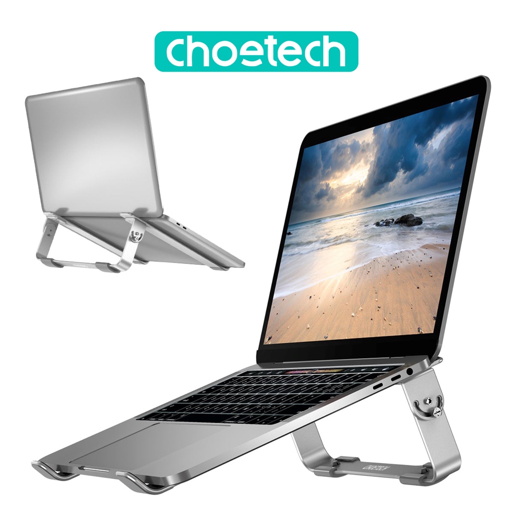 Giá Đỡ Tản Nhiệt Laptop Macbook Từ 9 Đến 17 Inch Khung Nhôm Cao Cấp CHOETECH H033 - Hàng Chính Hãng