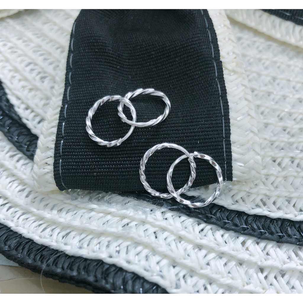 Bông tai xoắn bạc ta cho mọi nứa tuổi