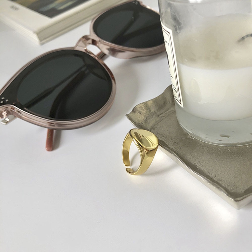 Nhẫn hở kiểu dáng hình học có thể điều chỉnh thời trang