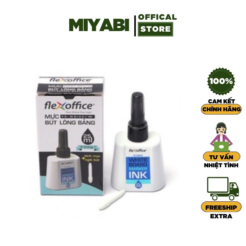 Mực lông bảng thiên long 25ml WBI-01 Màu Xanh/Đen/Đỏ dùng cho văn phòng- cơ quan