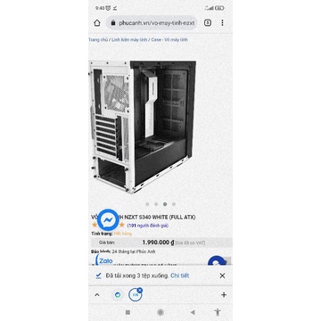 Case nzxt trắng + 3 fan thermaltake tt riing có bộ Hub riêng | BigBuy360 - bigbuy360.vn