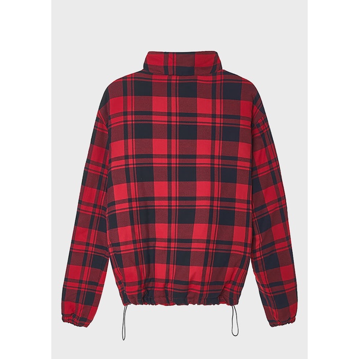 ZIP UP FLANNEL JACKET/RED