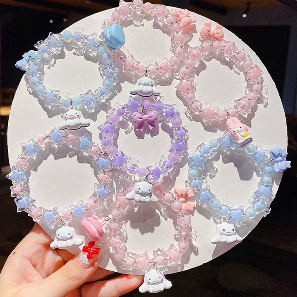 Vòng Tay Chuỗi Hạt Pha Lê Kiểu Dáng Hoạt Hình Dễ Thương