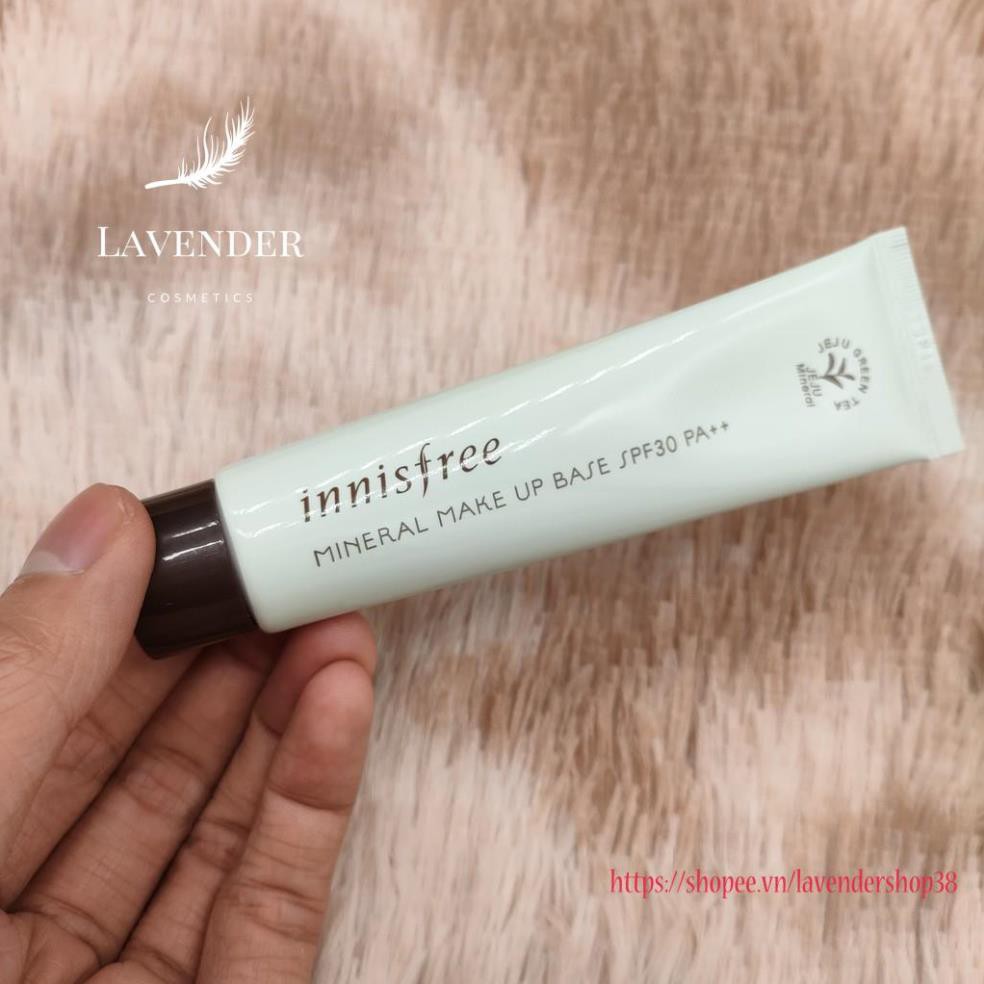 Kem Lót 4 Trong 1 Innisfree Mineral Make Up Base SPF30/PA++ 40ml điều chỉnh hiệu ứng tone da thiết yếu trong trang điểm