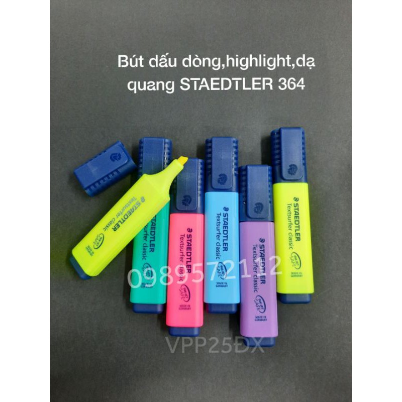 Bút dấu dòng đức staedtler 364-Bút highlight,dạ quang đức.