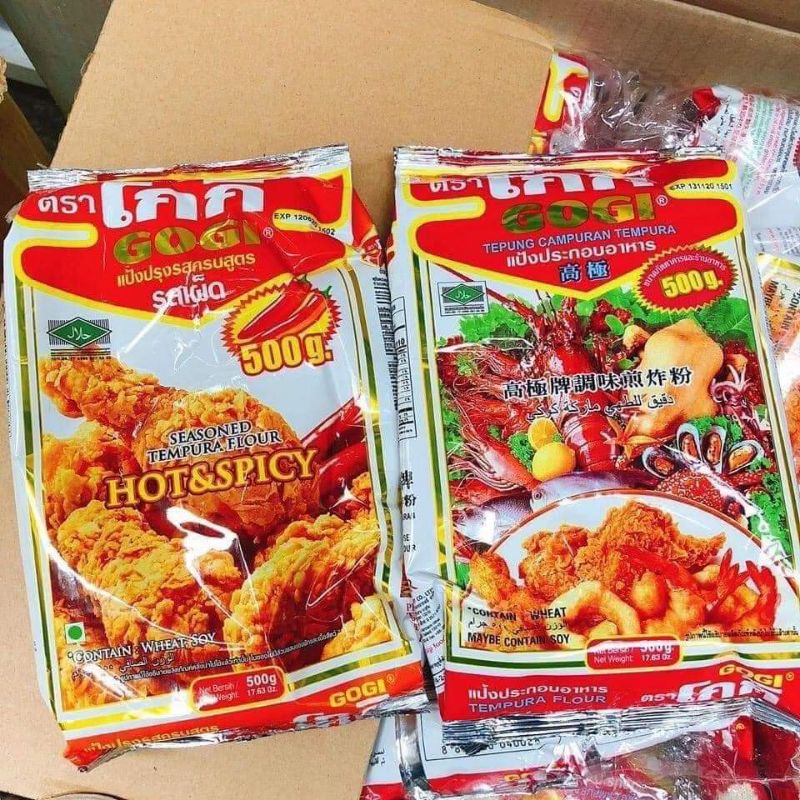 BỘT CHIÊN GÀ KFC - HẢI SẢN GOGI Túi 500 gram Thái Lan - hàng có sẵn