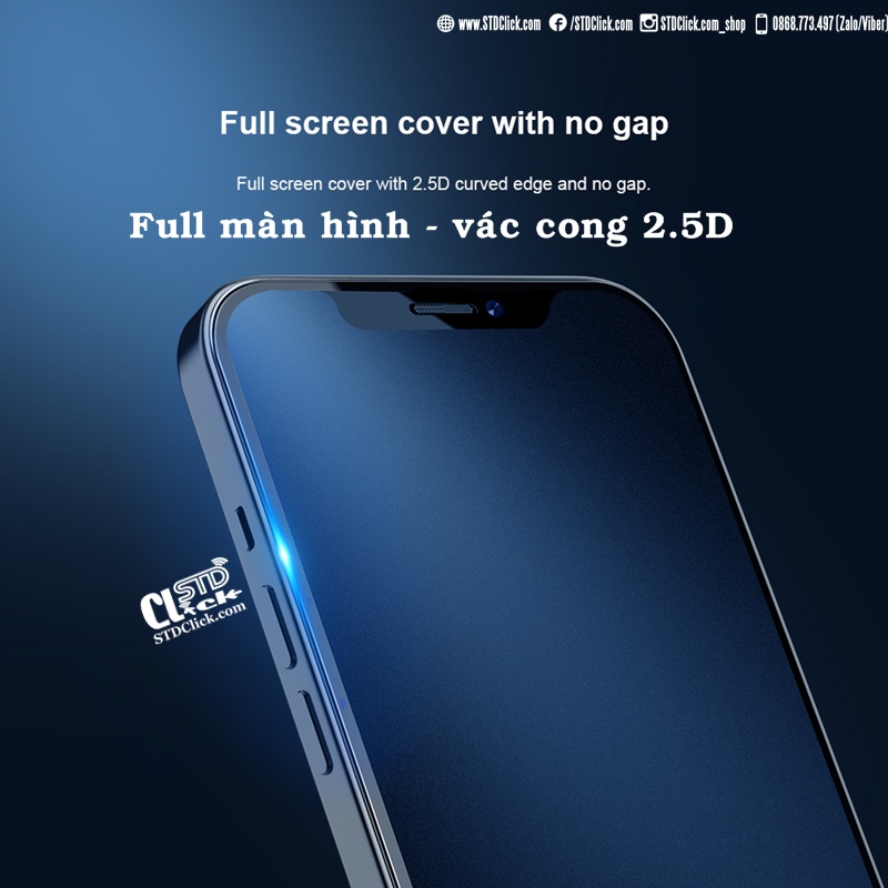 KÍNH CƯỜNG LỰC IPHONE 13 PRO MAX NILLKIN CHỐNG VÂN TAY FOGMIRROR 2.5D CHÍNH HÃNG