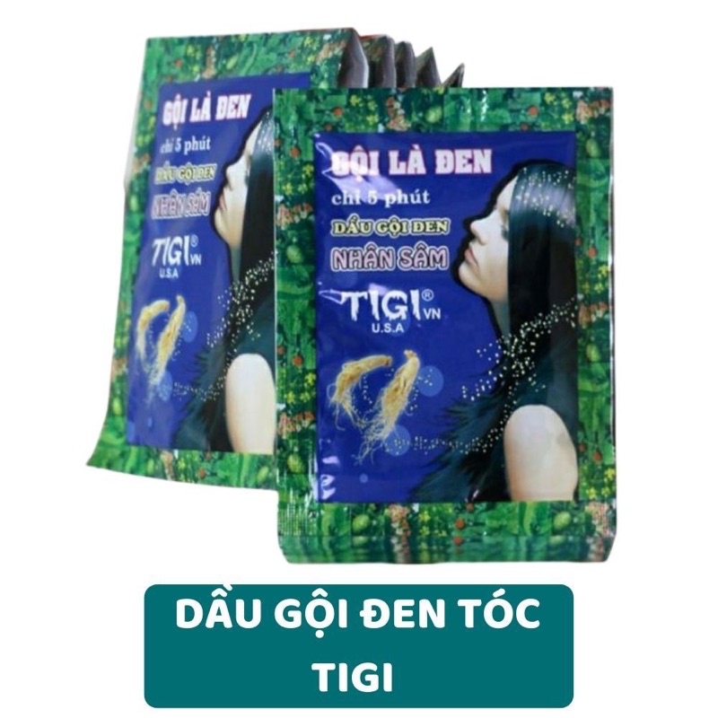 Dầu Gội đen tóc - Gội là đen tigi, Gội đen tóc nhân sâm hàn quốc 23ml